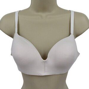 Maidenform 34B Everyday Modern Wireless Bra White Lightly Lined T Shirt DM7546